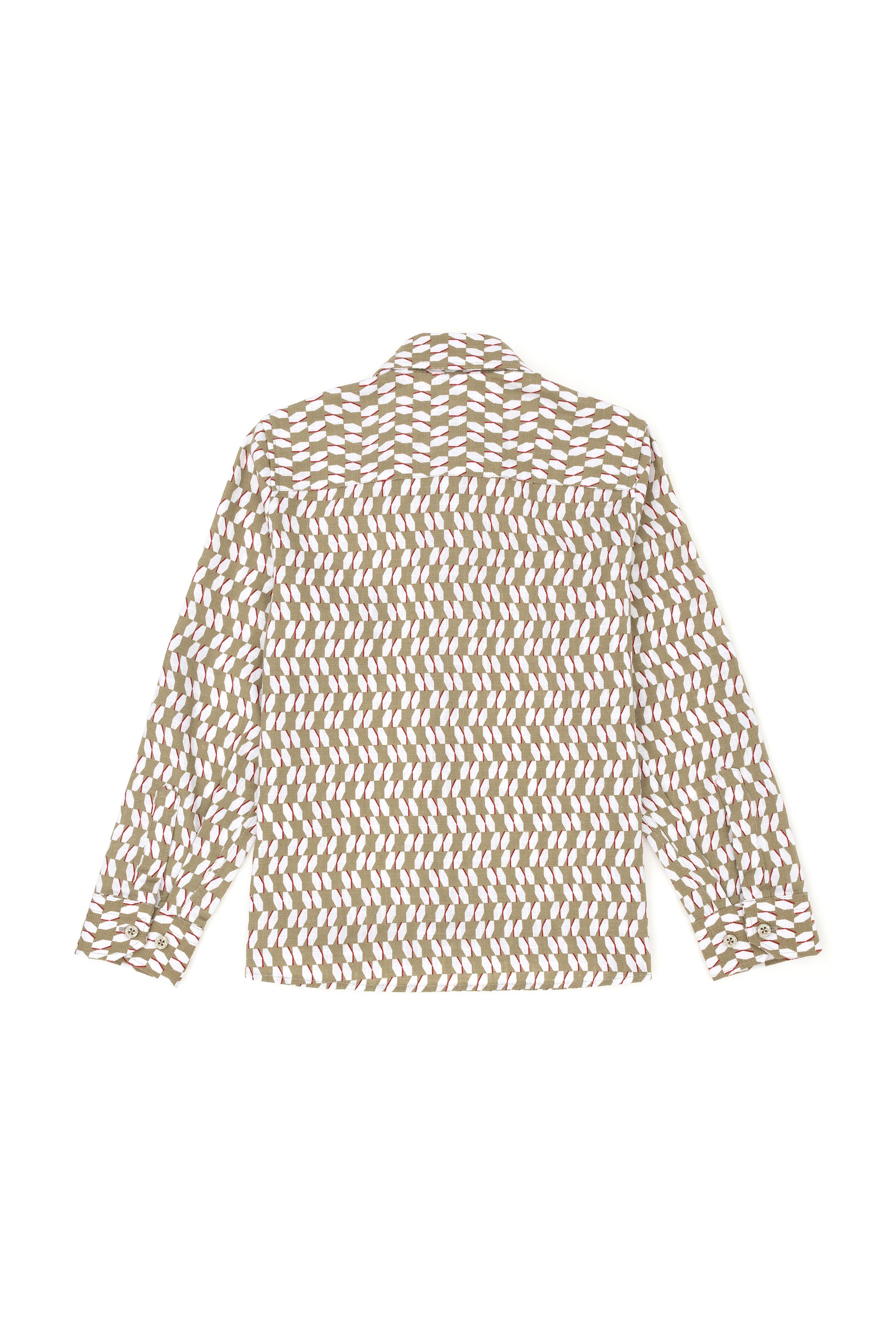Boy's Khaki Long Sleeve Shirt