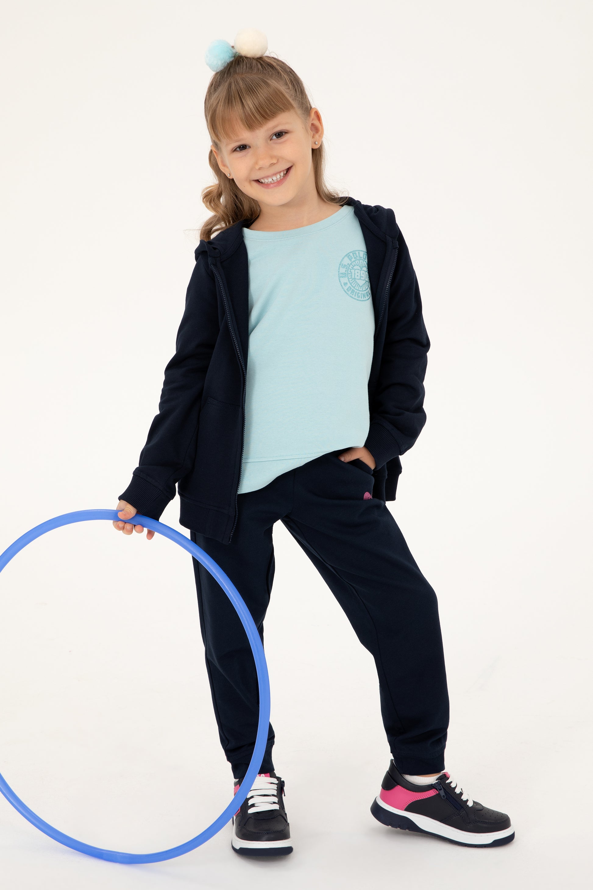 Girls' Navy Sweatpants