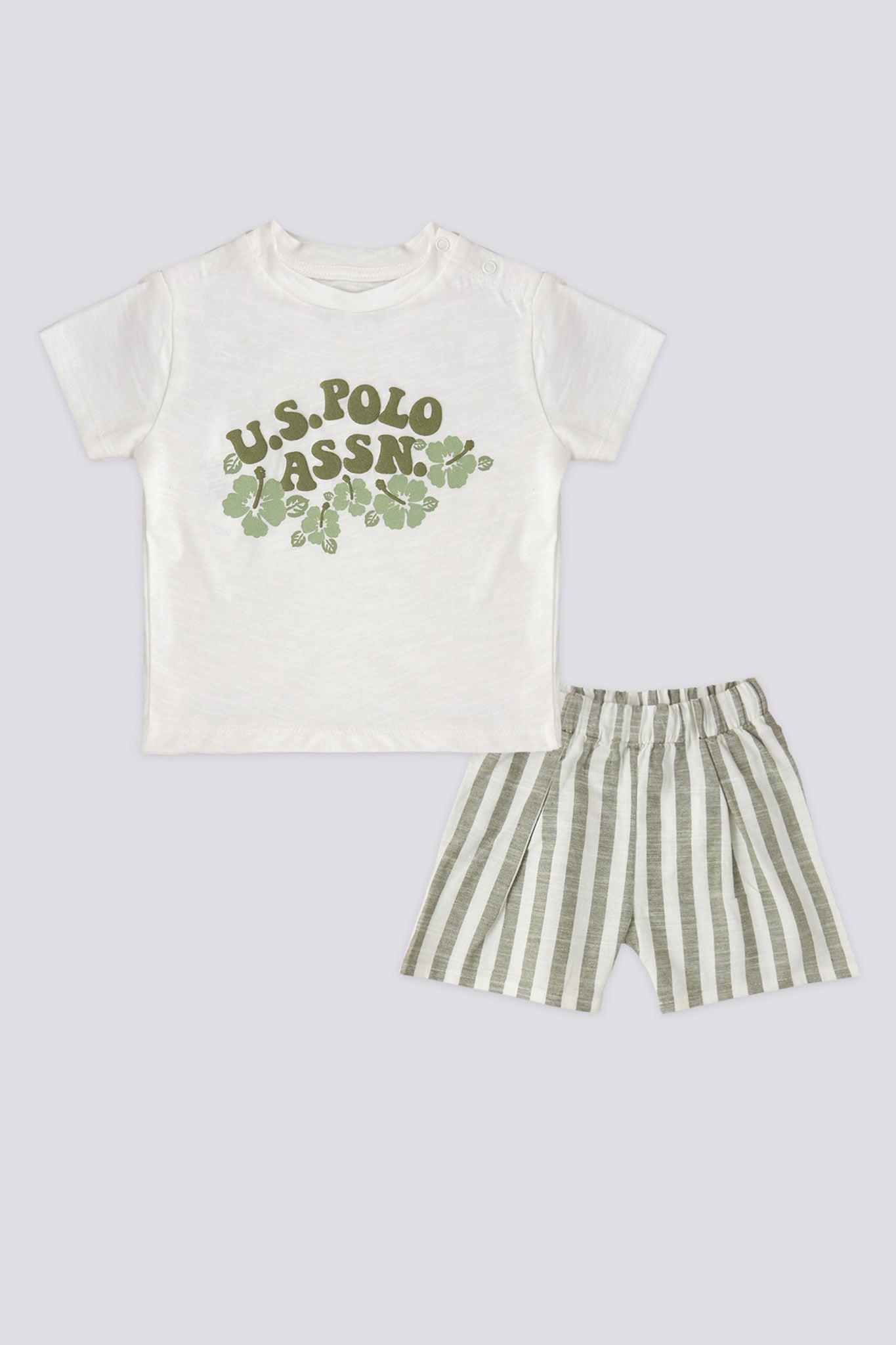 Baby Girl 2 Piece Short Sleeve T-Shirt Set