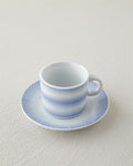 Elisa Porcelain Coffee Cup Set 12 Pieces 6 Seater Blue