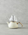 Eliza Enamel Mini Teapot Cream