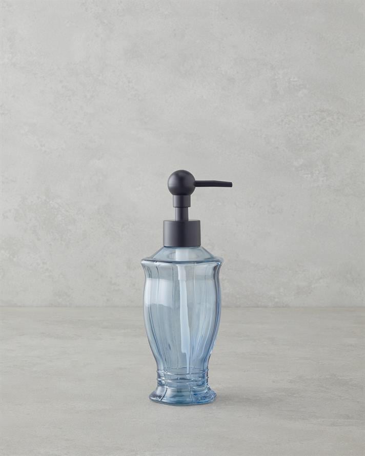 Emily Bathroom Liquid Soap Dispenser 7x7x19 cm Blue