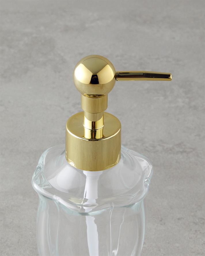 Emily Bathroom Liquid Soap Dispenser 7x7x19 cm Transparent