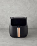 English Home AIF 2001 Air Fryer with Digital Removable Basket XL 5,5 Lt Black-Copper