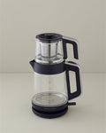 English Home CMK 6001 Glass Tea Maker and Kettle Black-Chrome