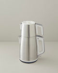 English Home CMK 6010 Inox Tea Maker and Kettle White-Chrome