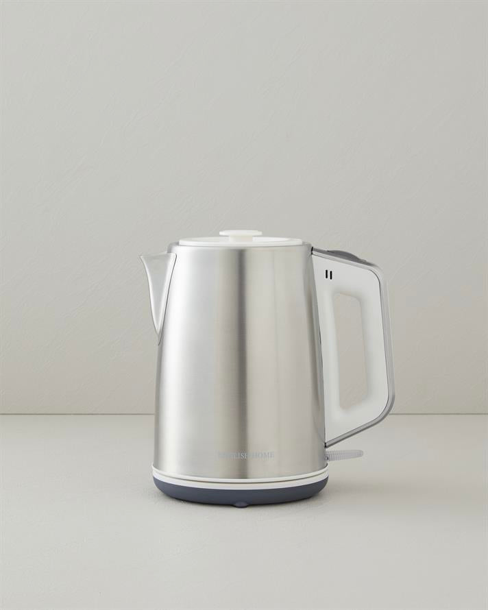English Home CMK 6010 Inox Tea Maker and Kettle White-Chrome