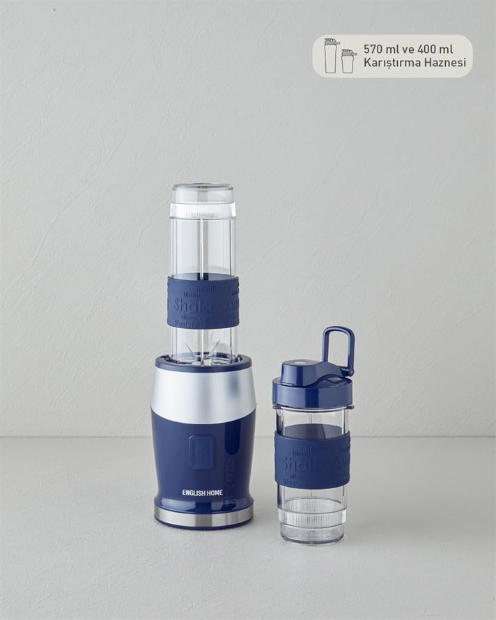 English Home KBL 3010 Shake Away Smoothie Blender Navy Blue