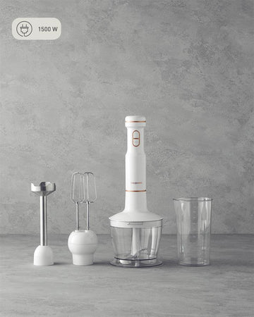 English Home MBS 3001 4-Blade Mini Blender Set White-Copper