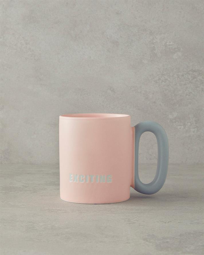 Exciting New Bone China Mug Light Pink