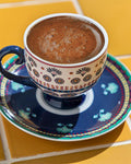 Exotic Wild New Bone China Coffee Cup Set 4 Pieces 2 Seater Yellow