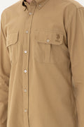 Men's Khaki Long Sleeve Shirt