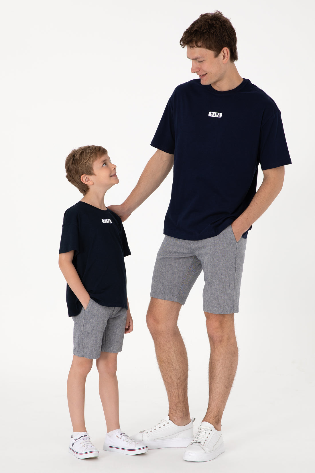 Men's Oversize Fit Crew Neck Navy T-Shirt