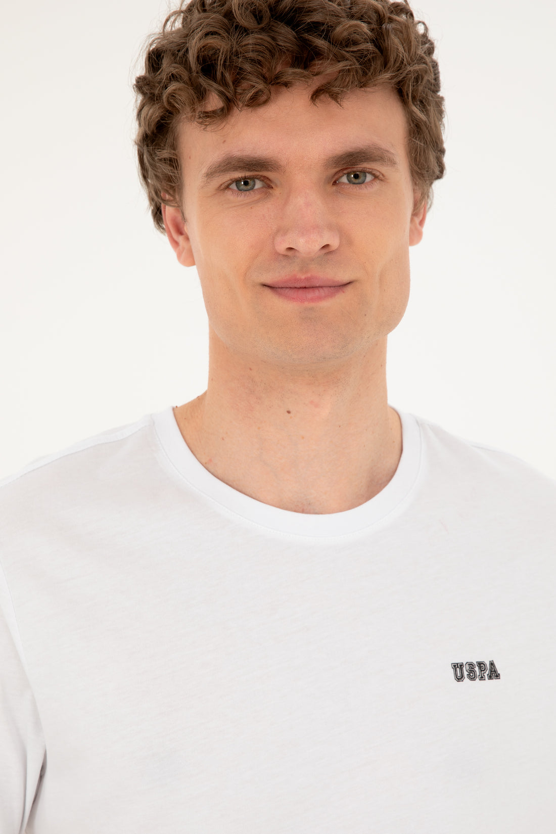 Men's Regular Fit Crew Neck White T-Shirt