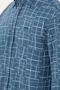 Men's Light Blue Long Sleeve Shirt