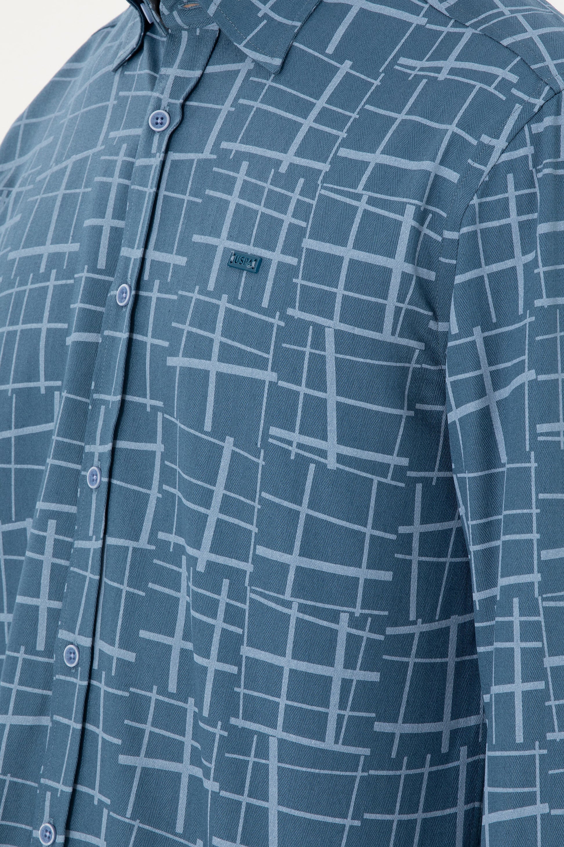 Men's Light Blue Long Sleeve Shirt