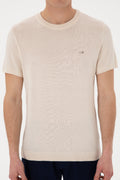 Men's Slim Fit Crew Neck Stone T-Shirt