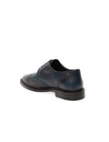 Navy Blue 100% Leather Classic Shoes