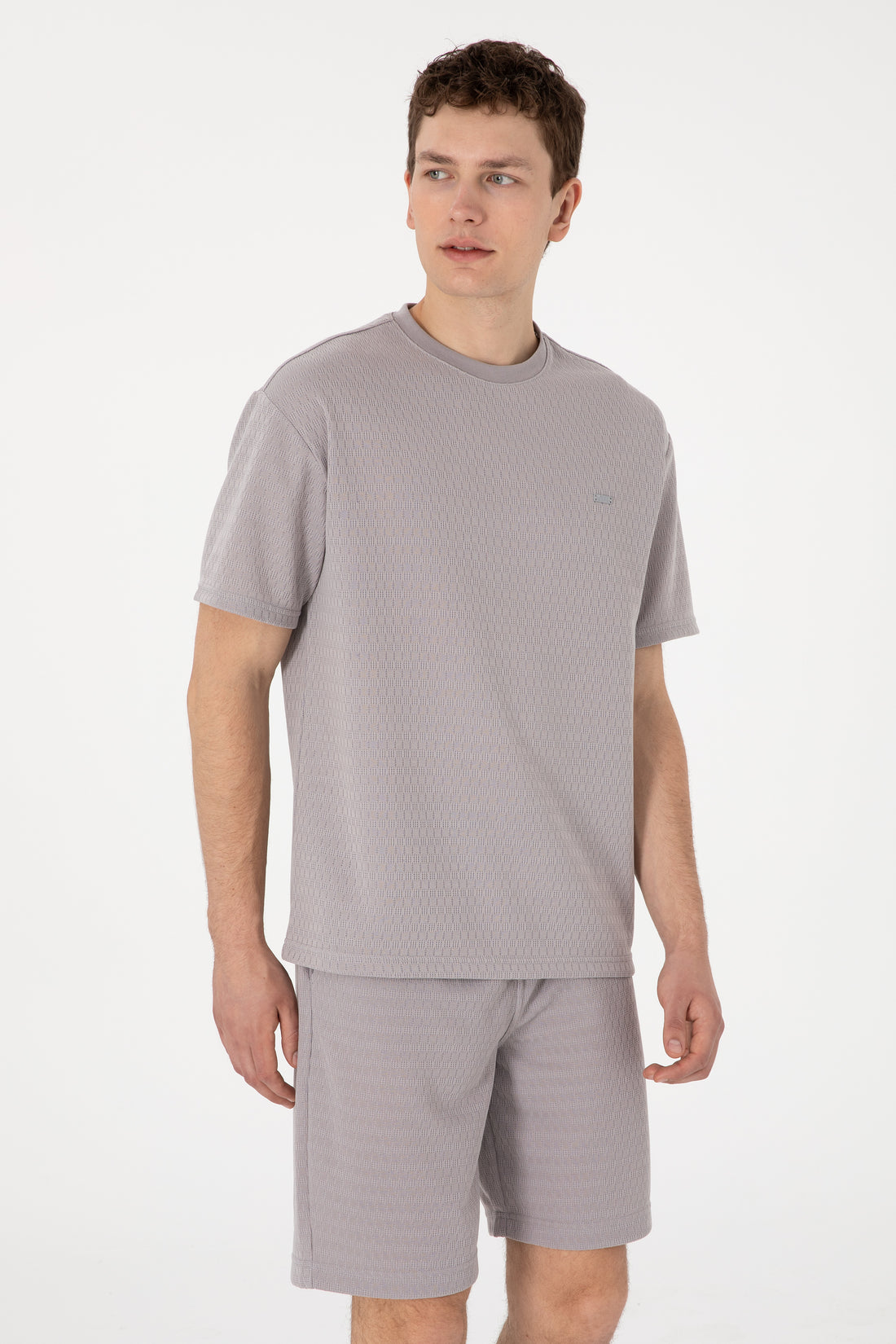 Men's Comfort Fit Crew Neck Dark Grey T-Shirt
