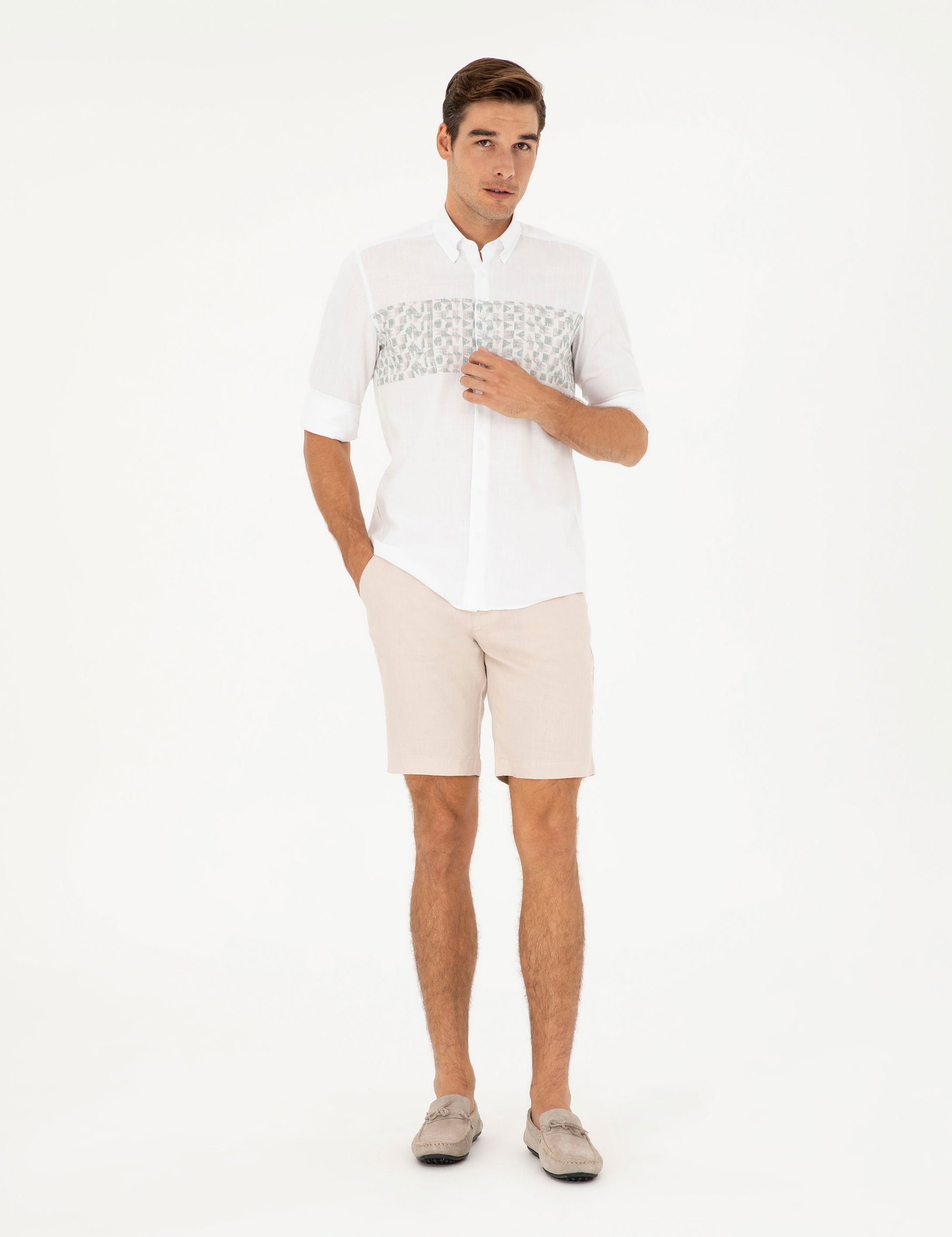 Green Regular Fit Long Sleeve Shirt