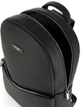 Men's Navy Blue Leather Backpack