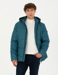 Oil Hooded Inflatable Sport Coat