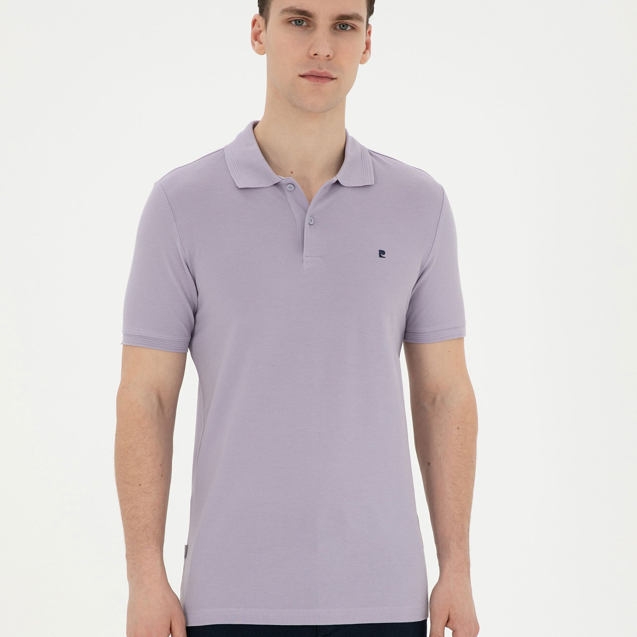 Lilac Slim Fit Basic T-Shirt