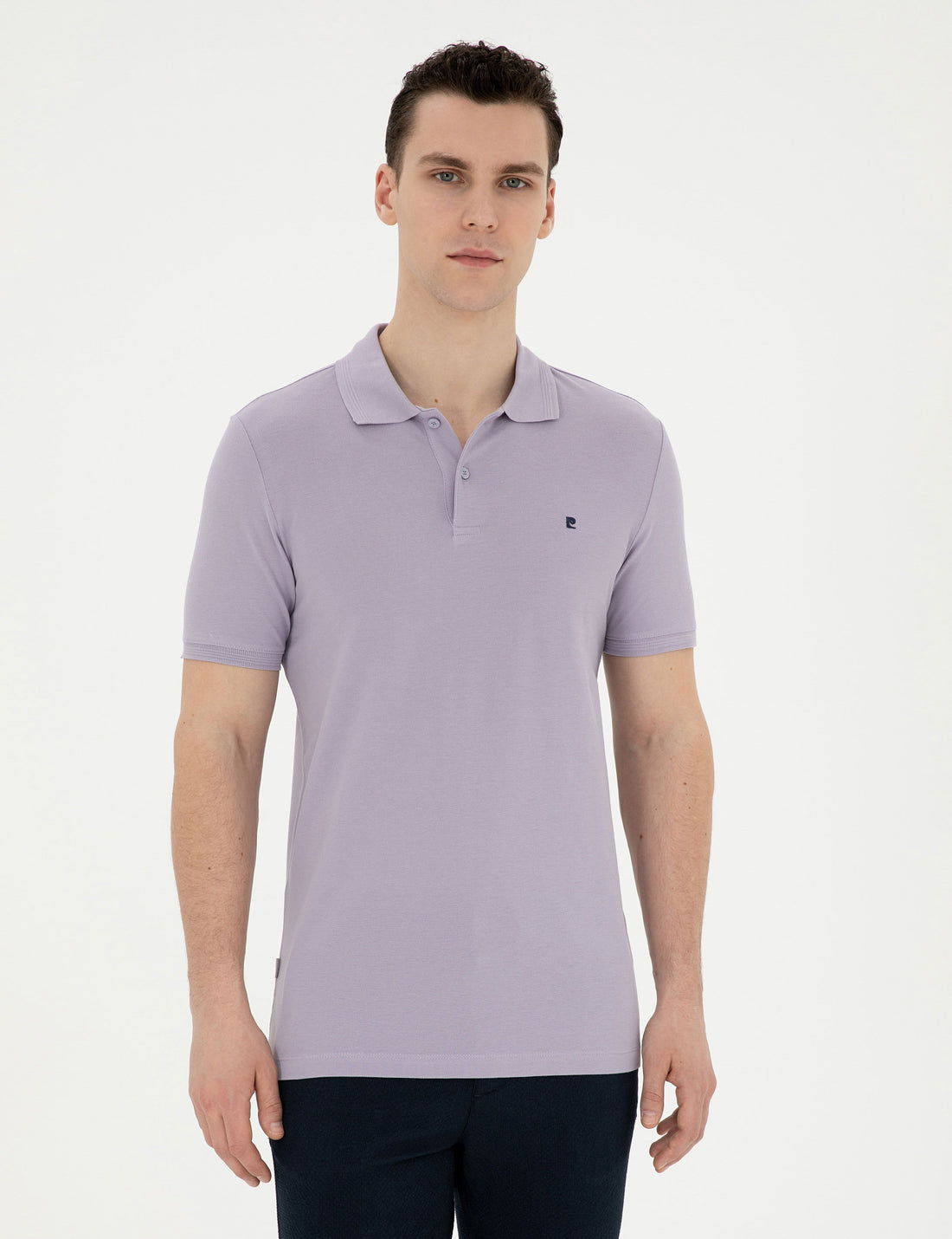 Lilac Slim Fit Basic T-Shirt
