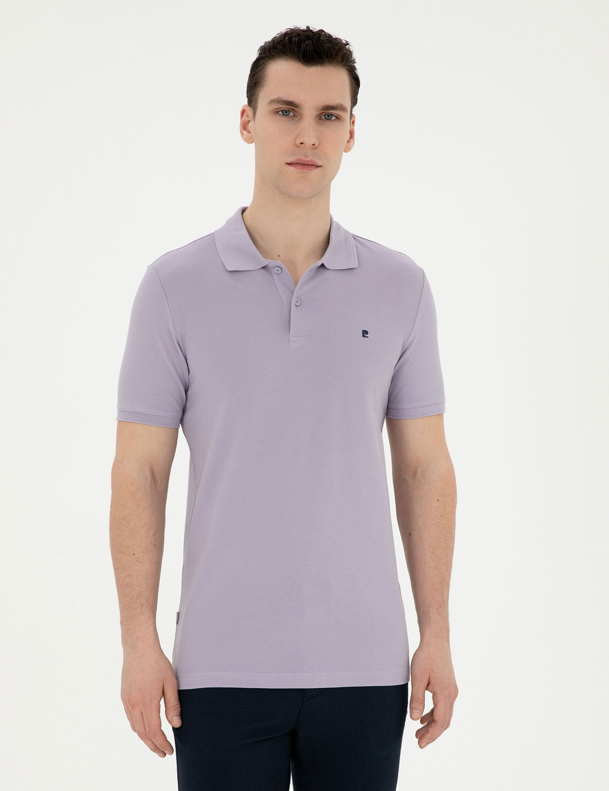 Lilac Slim Fit Basic T-Shirt