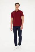 Men's Burgundy Basic T-Shirt