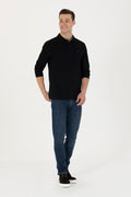 Men's Black Basic Sweatshirt