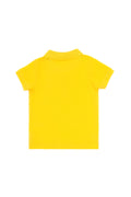 Boy Baby Yellow Basic Polo Neck T-Shirt