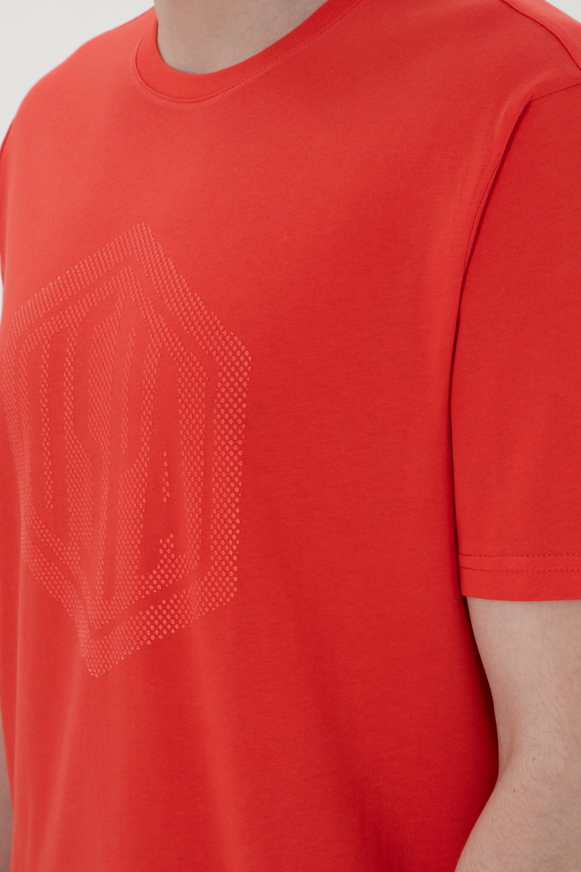 Men's Regular Fit Crew Neck Red T-Shirt