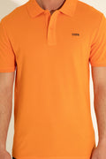 Men's Orange Basic T-Shirt