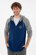 Men's Indigo Knitted Cardigan