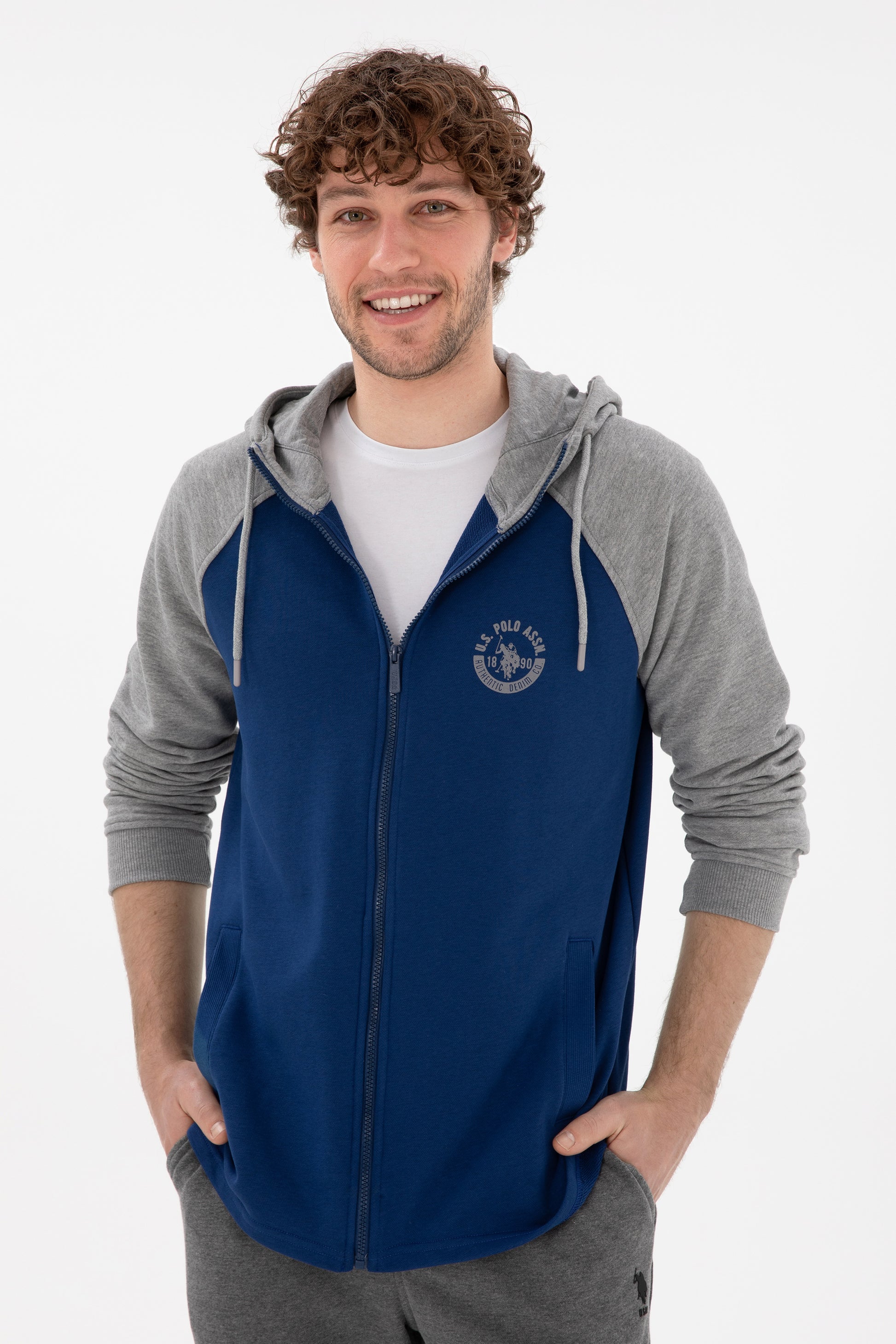 Men's Indigo Knitted Cardigan