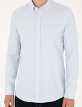 Light Blue Slim Fit Long Sleeve Shirt
