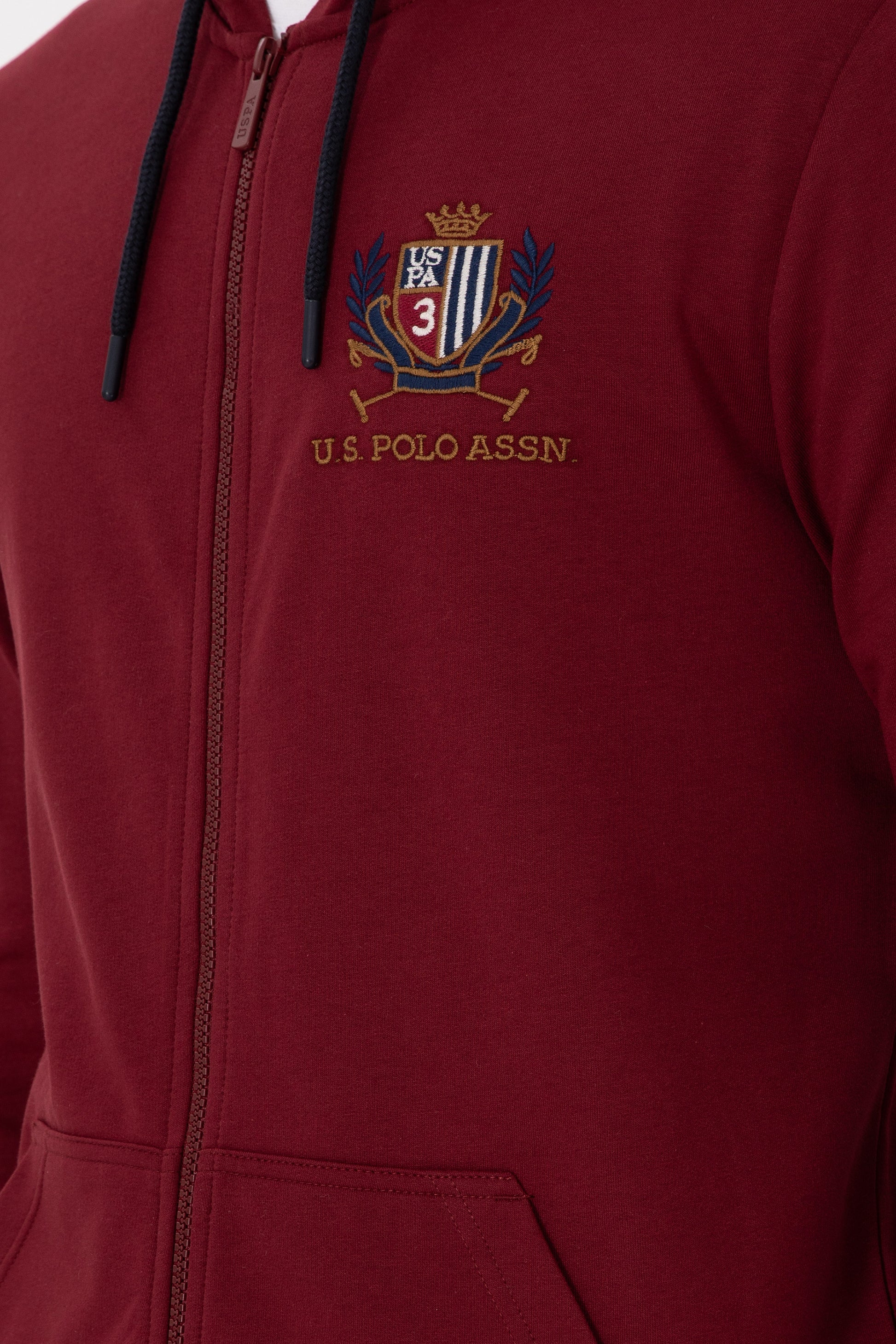 Men's Burgundy Knitted Cardigan