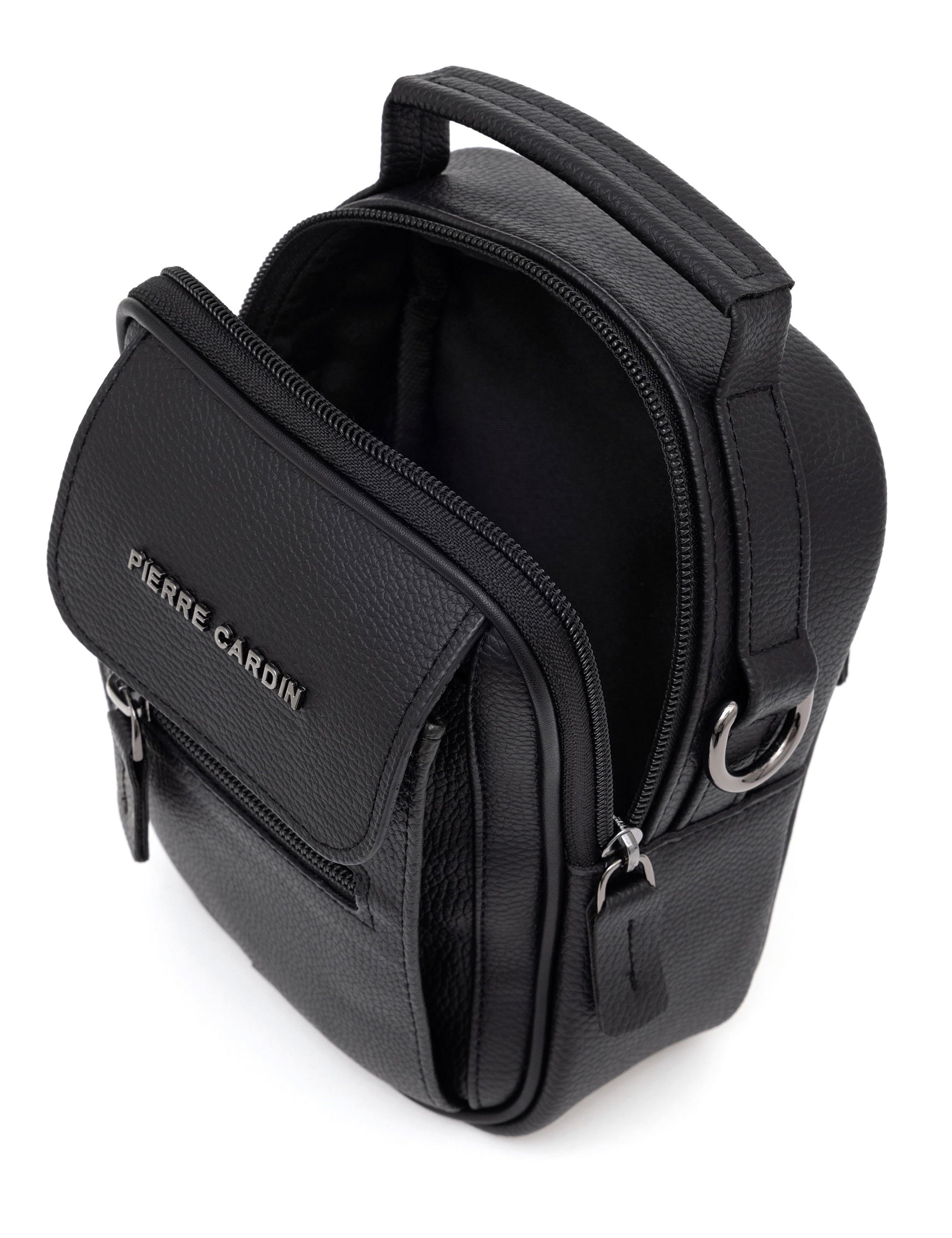 Men's Black Strap Handbag