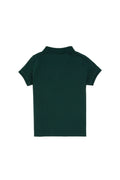 Boy Baby Dark Green Basic Polo Neck T-Shirt