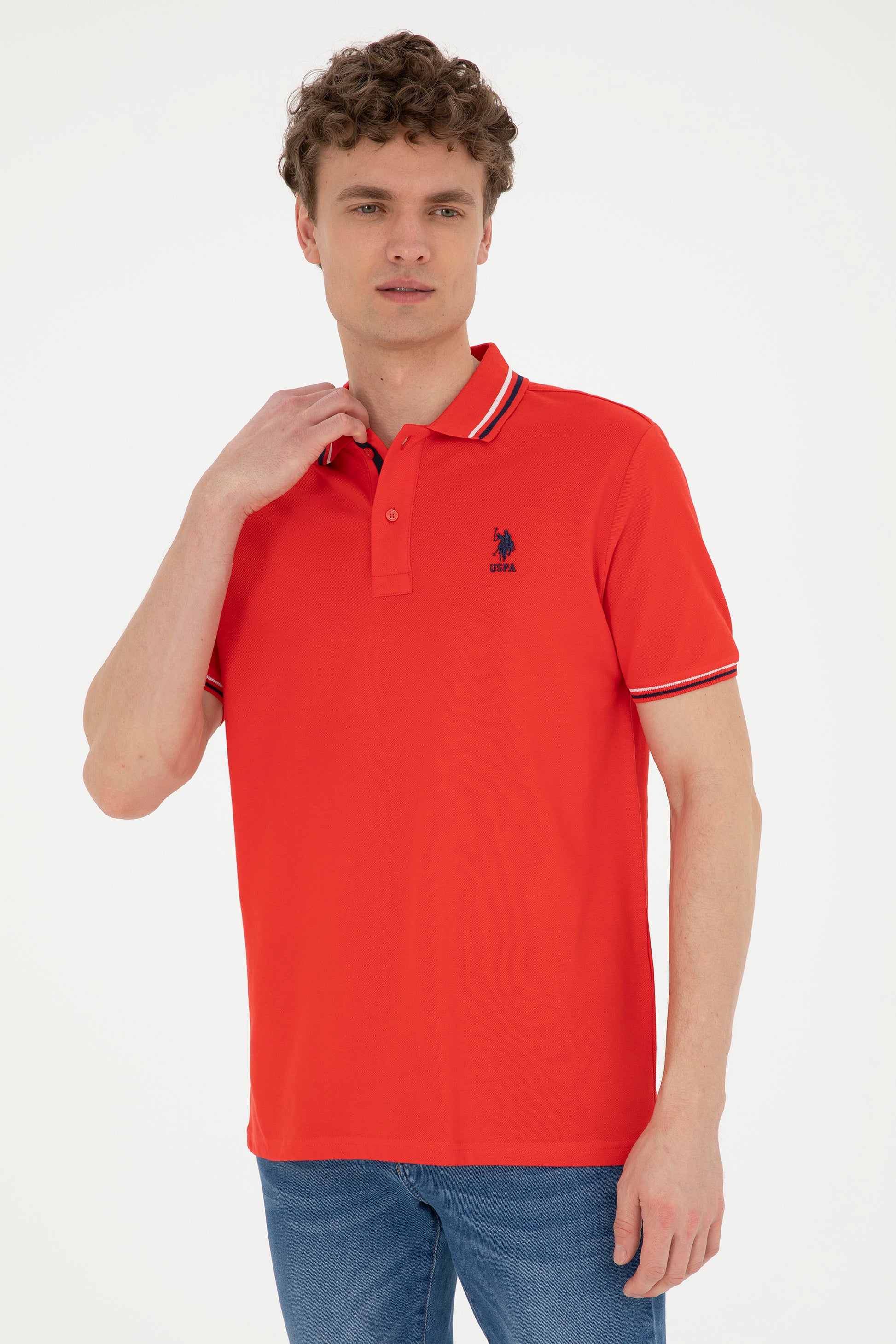 Men's Red Basic T-Shirt