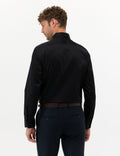 Black Regular Fit Long Sleeve Classic Shirt