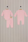 Baby Girl Light Pink 4-Piece Zipper Set