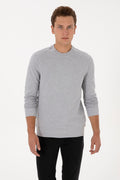 Men's Grey Melange Sweatshirt