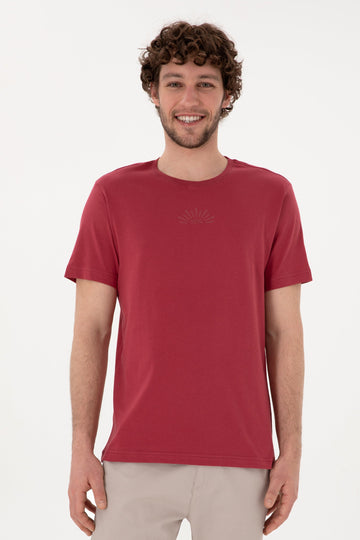 U.S. Polo Assn. - Men's Regular Fit Crew Neck Cherry T-Shirt - XL / VISNE / Regular