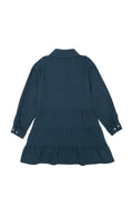 Girls' Indigo Knitted Dress