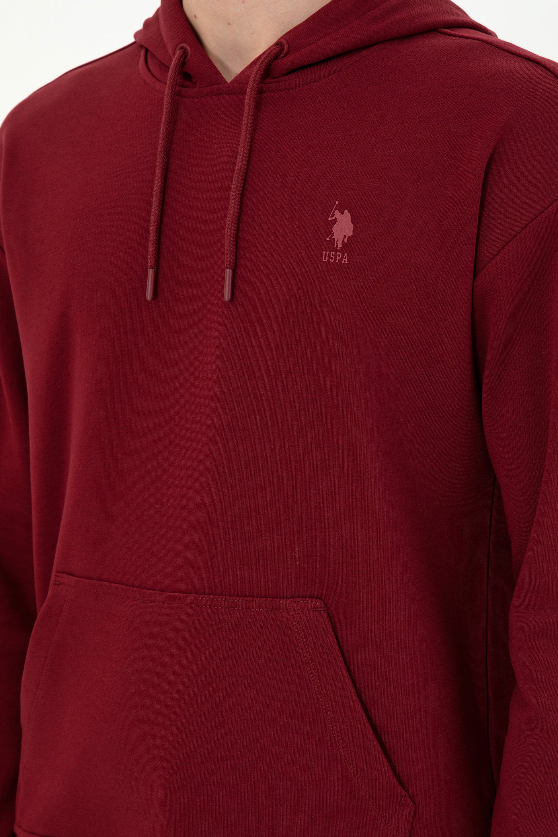 Men's Burgundy Basic Sweatshirt