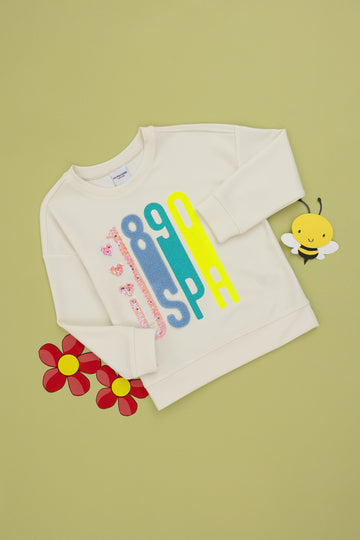 Girl's Cream Sweatshirt