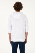 Men's White Basic Sweatshirt
