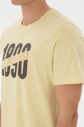 Men's Regular Fit Crew Neck Light Khaki T-Shirt